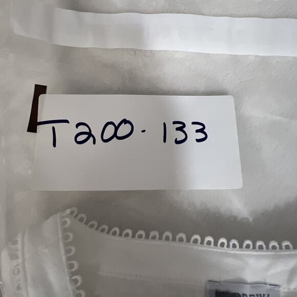 J. Crew Lace Trim Short Sleeve Top Women’s White Half Button Blouse Size XS - Picture 12 of 12